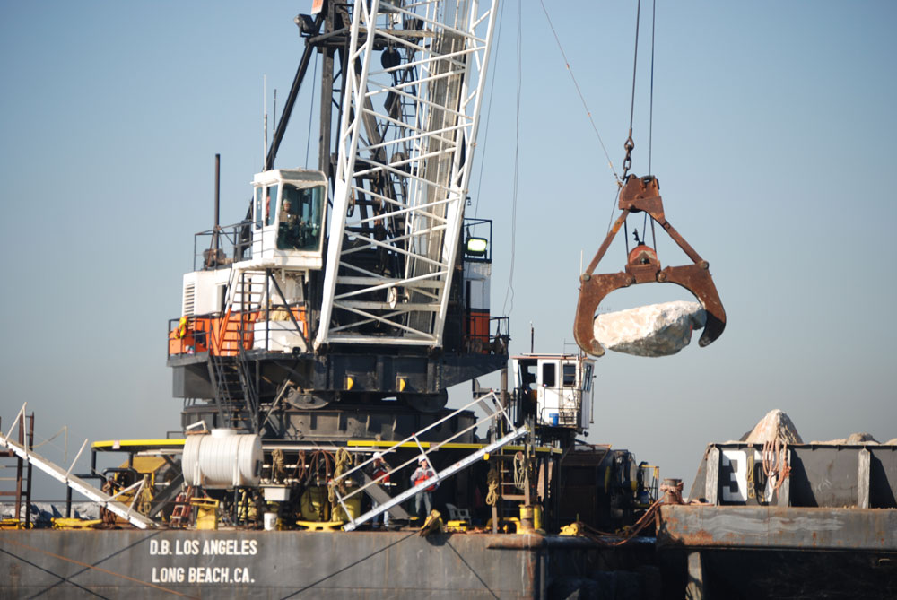 Breakwater repairs underway in Los Angeles-Long Beach harbors