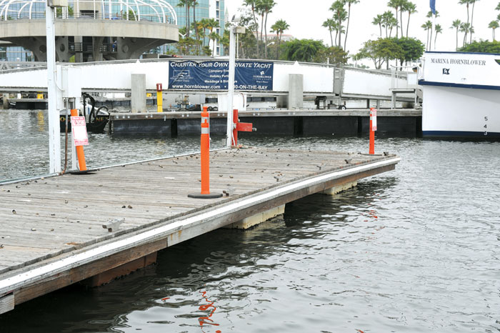 Long Beach Removes Rainbow Harbor Dock