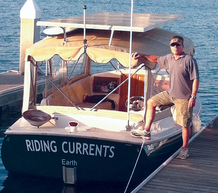 See Solar Electric Boat Cruisers at Lido Yacht Expo