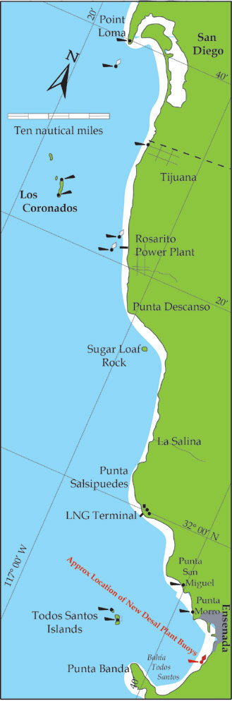Buoys will Mark New Desalination Plant South of Ensenada