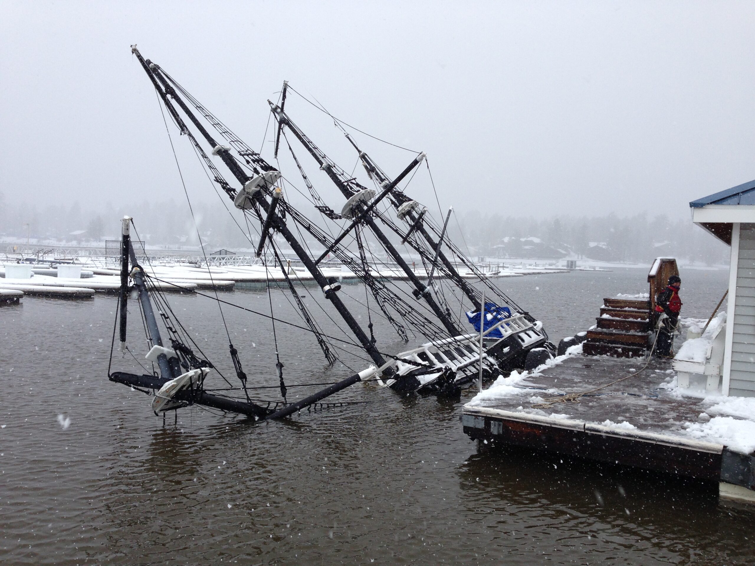 Pirate Ship to be pulled Out of the Drink
