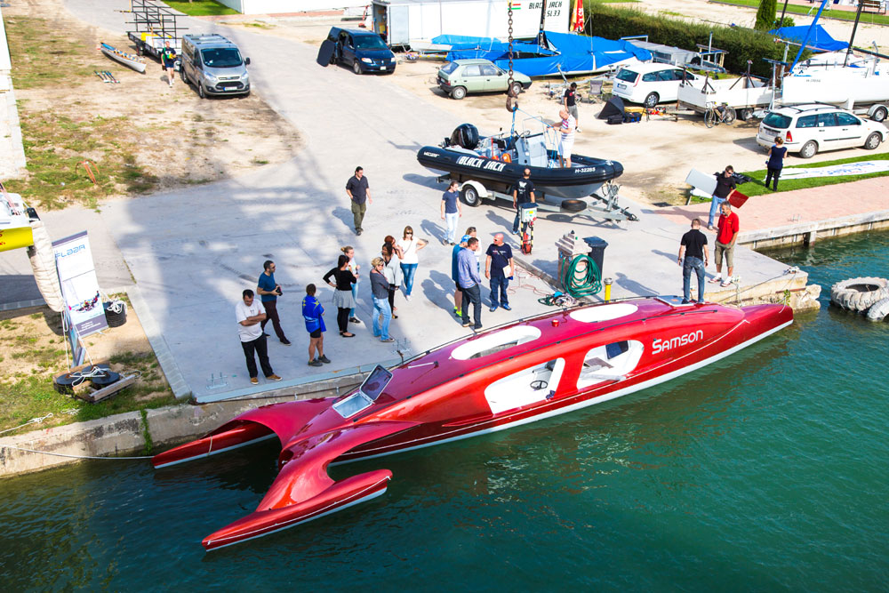 Futuristic rowing vessel to cross the Atlantic