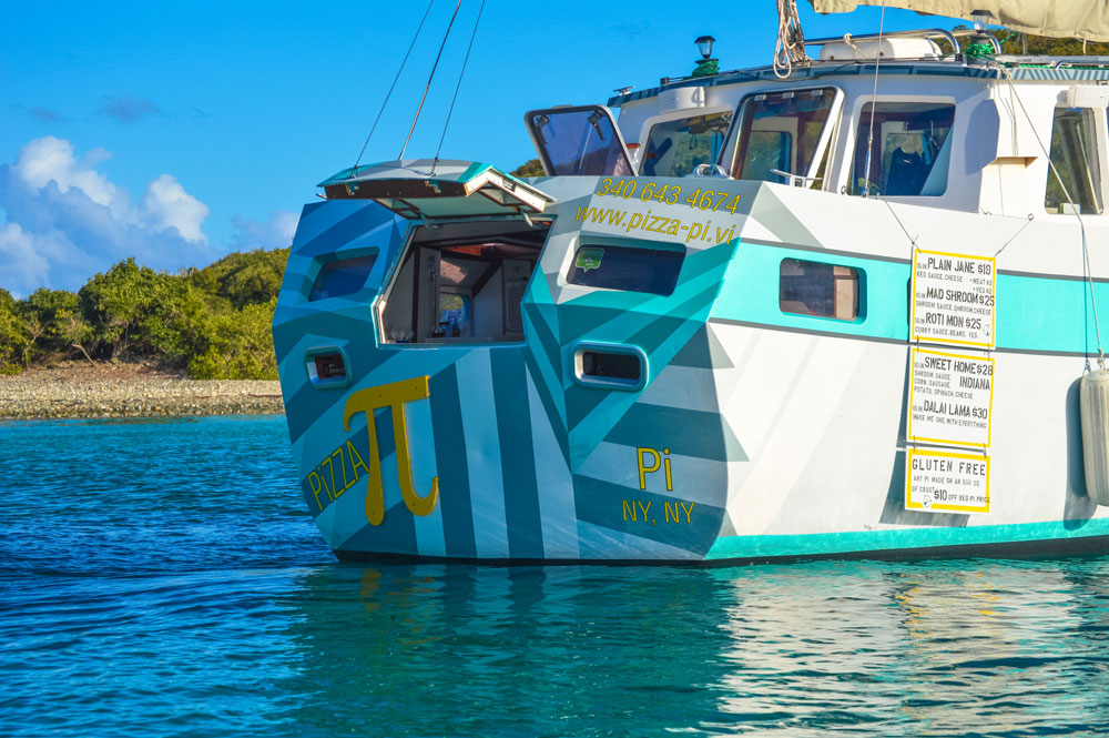 Abandoned sailboat becomes a custom food boat