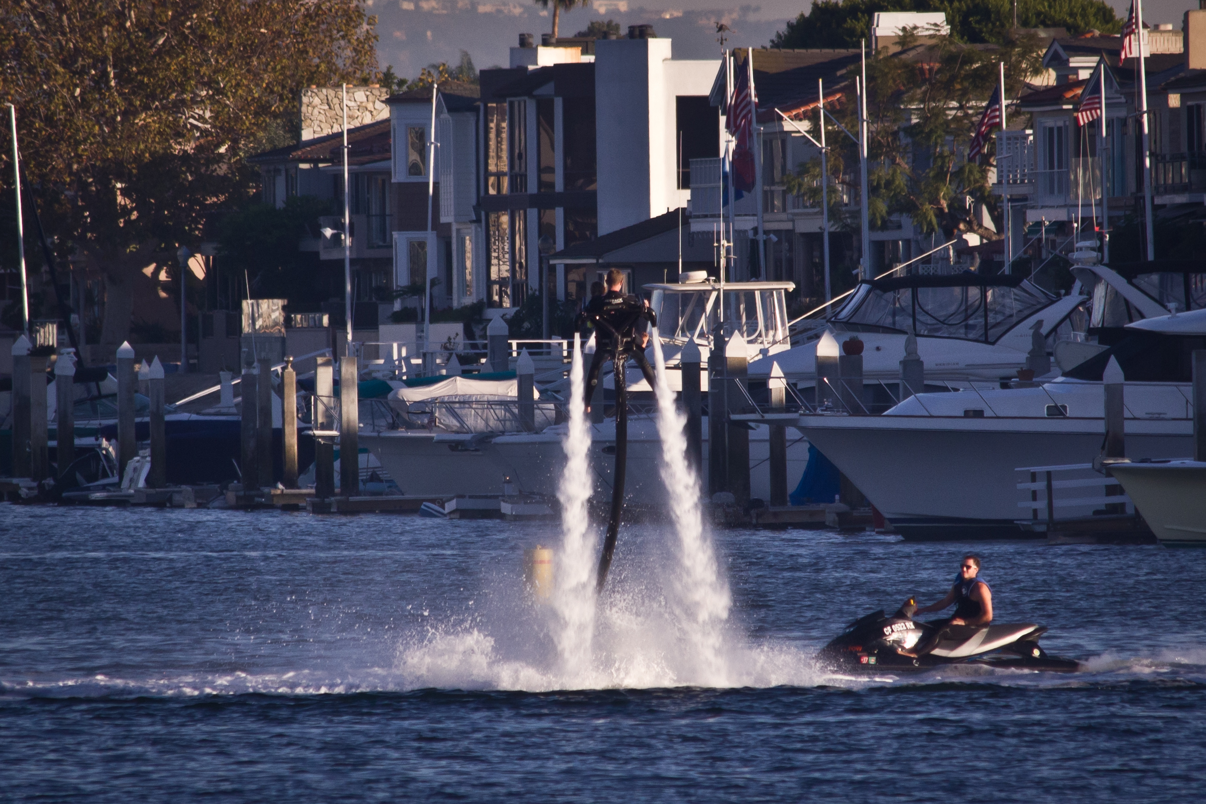 Jetpack in Newport Beach Harbor