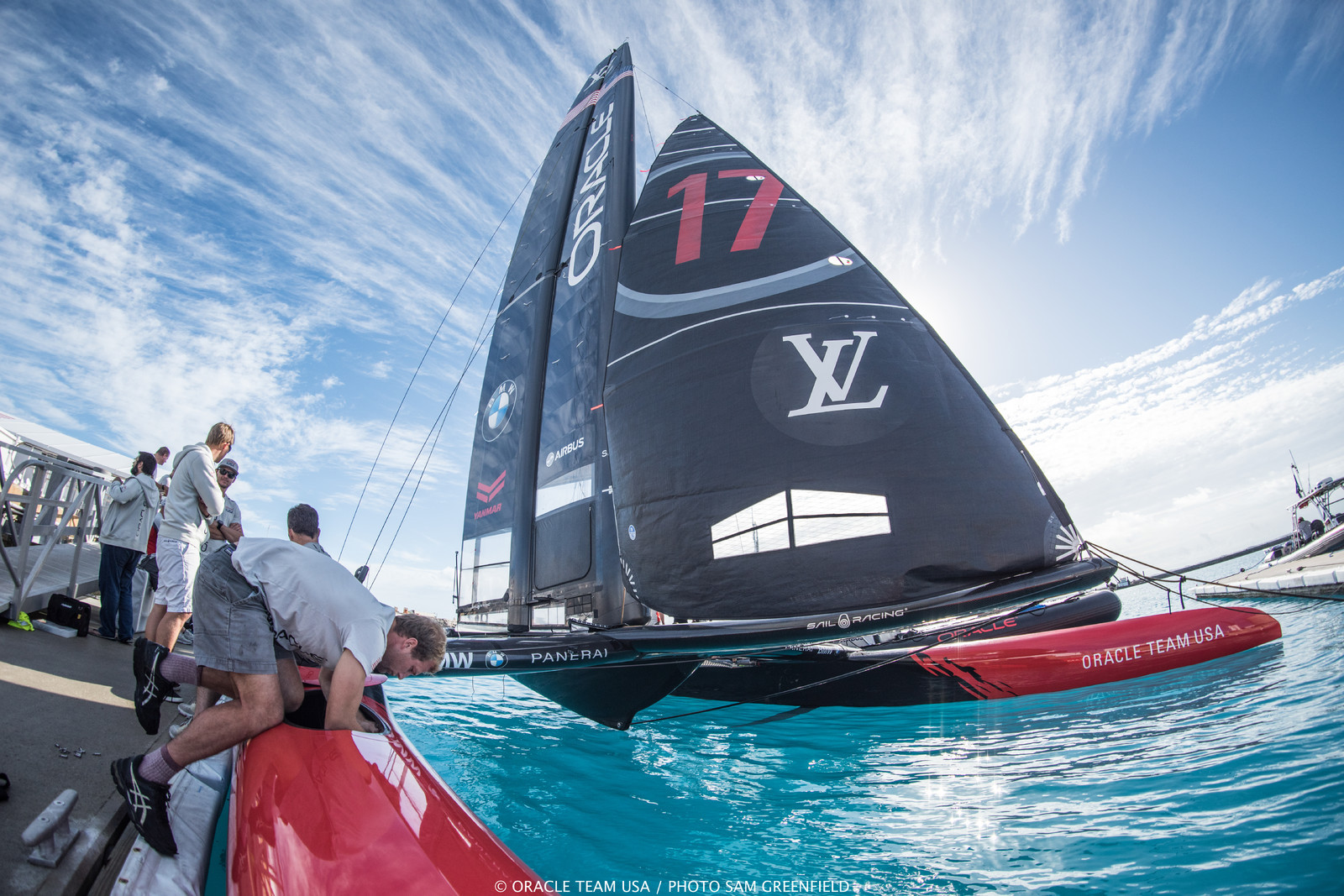 ORACLE TEAM USA in America's Cup Class boat Bermuda