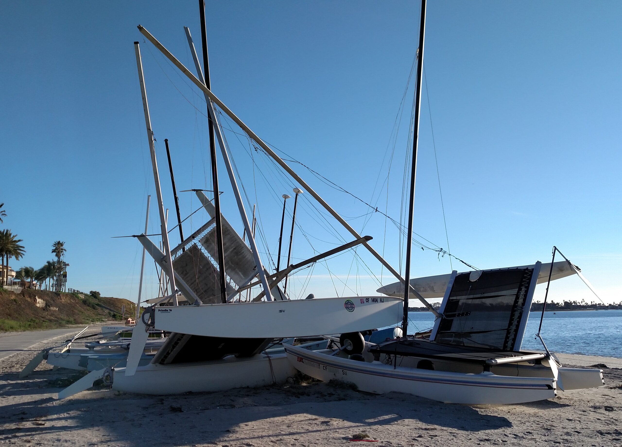 Storm-Damaged Boats
