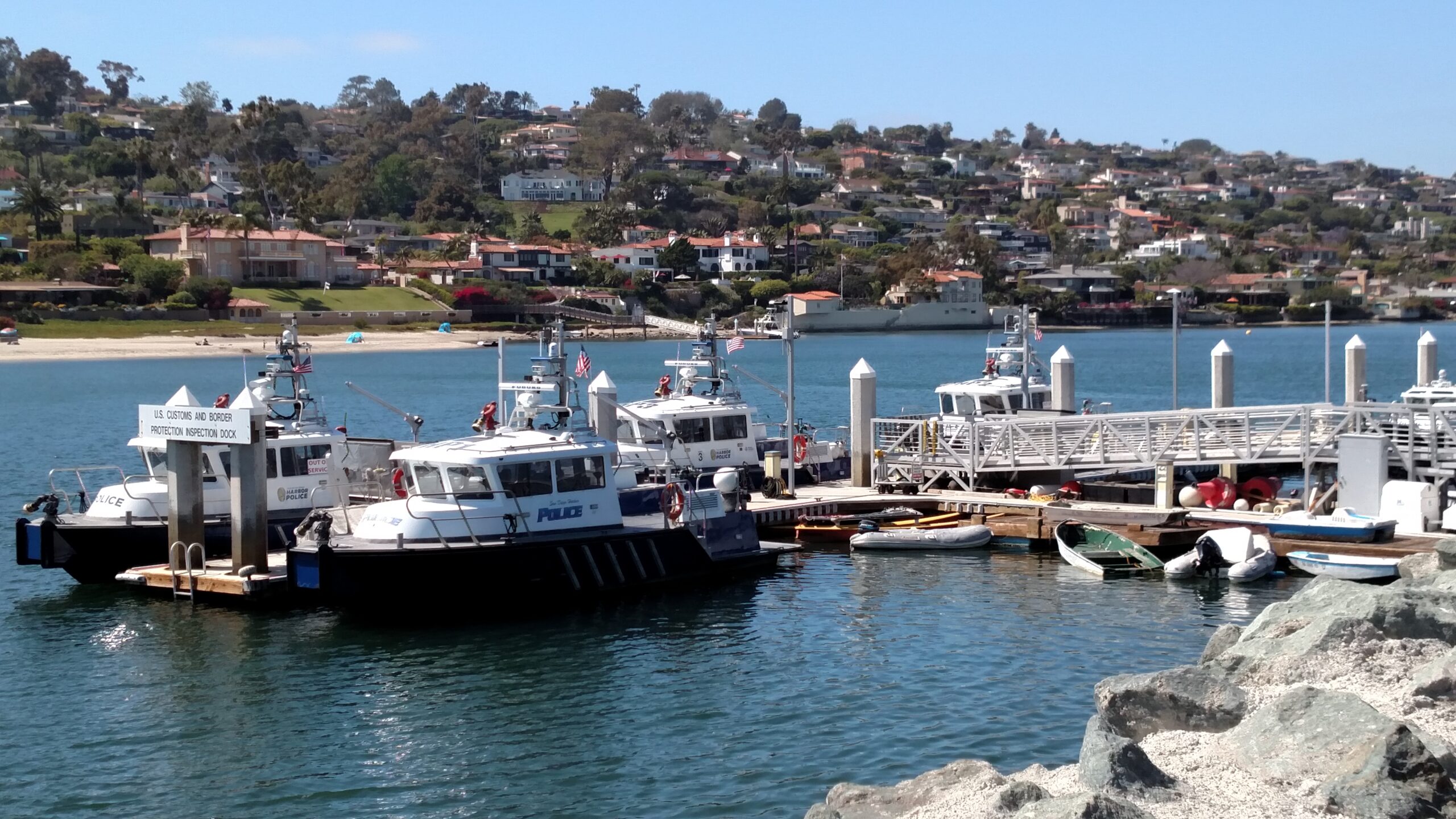 Returning to the U.S. from a boating excursion
