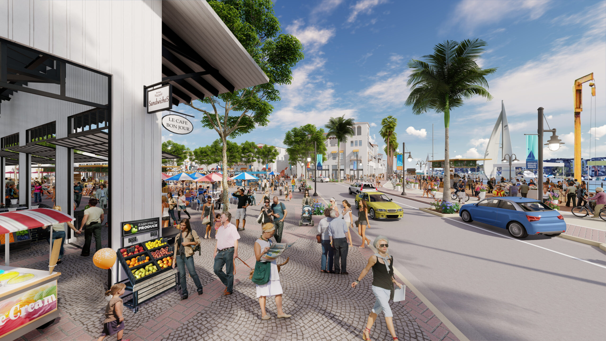 Sargent Town Planning illustration for Channel Islands Harbor visioning