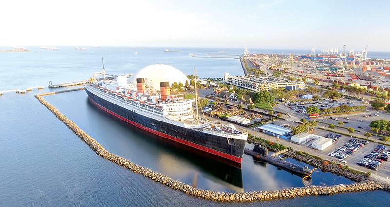 Long Beach Harbor Queen Mary